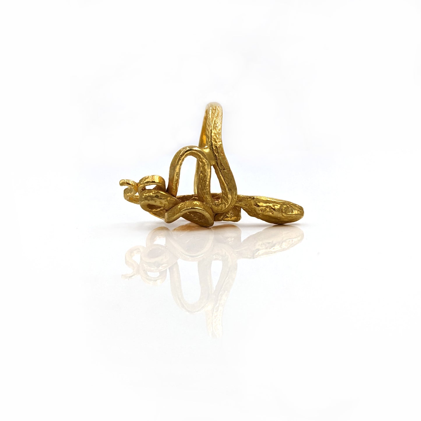 Gold Vermeil Serpentine Ring