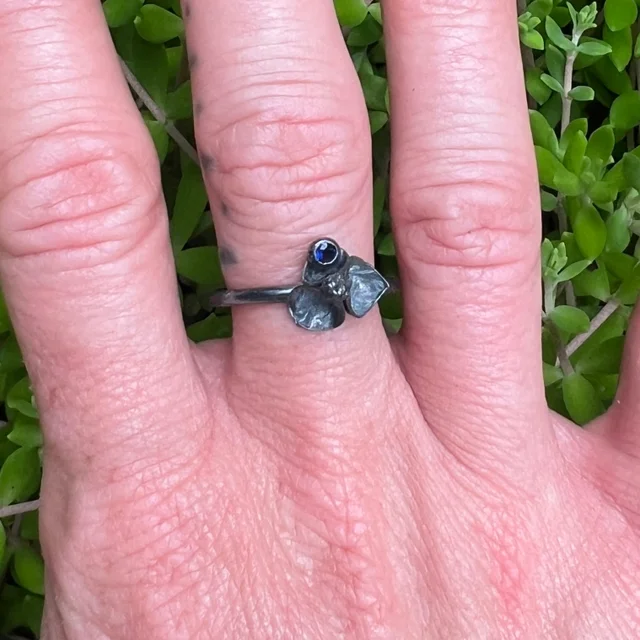 Sapphire Akebia Ring