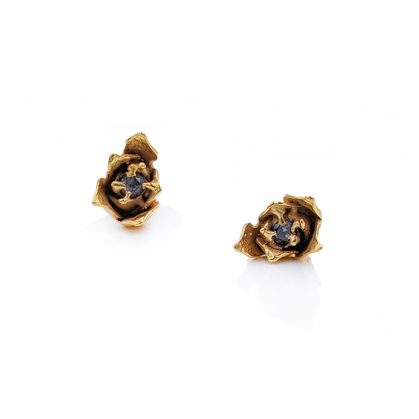 Small Gold Alexandrite Sedum Studs