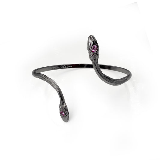 Ruthenium Pink Tourmaline Serpentine Cuff