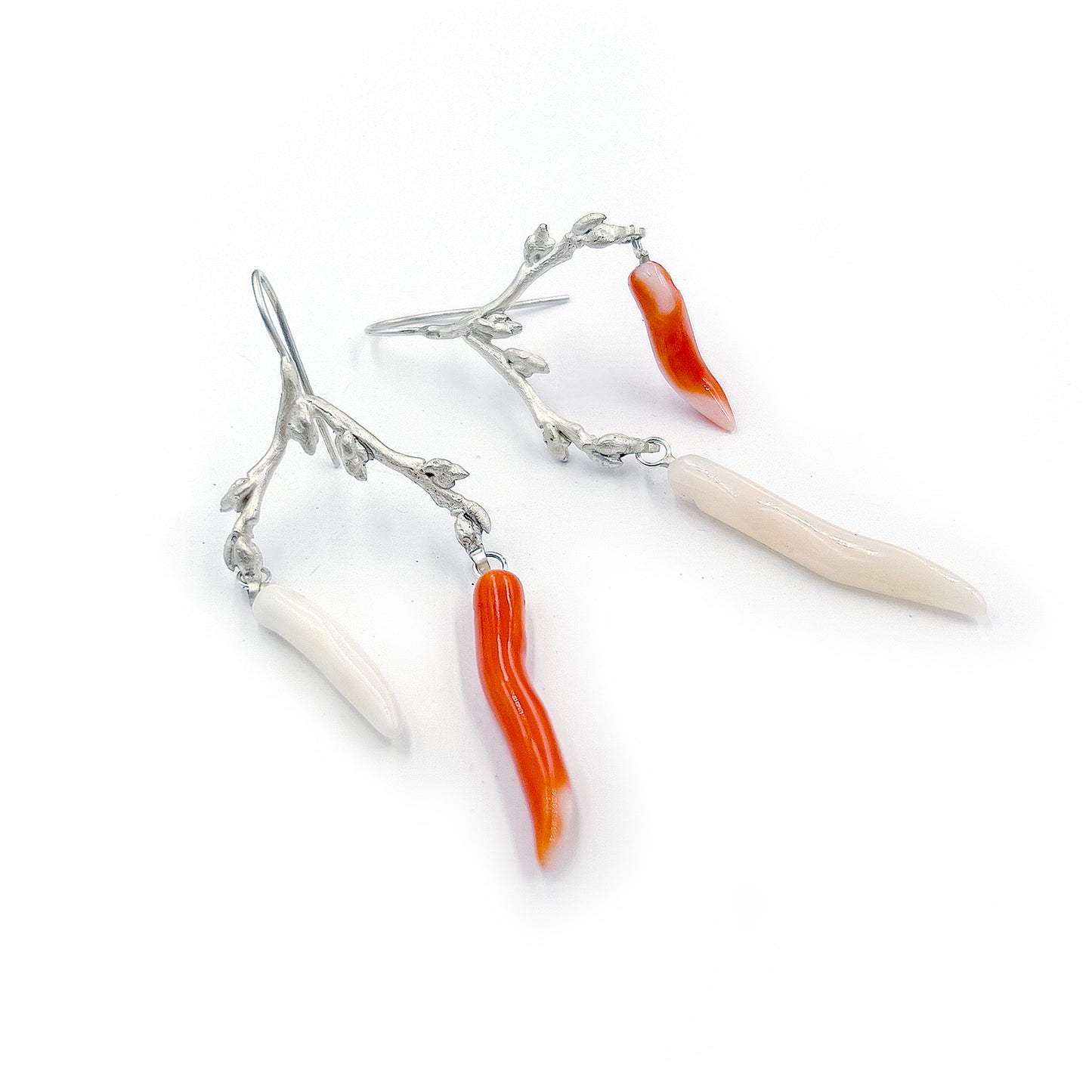 Coral Spirea Earrings