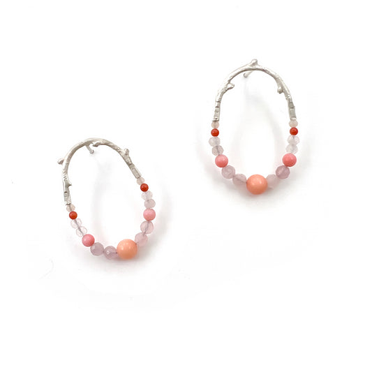 Small PInk Maxima Earrings