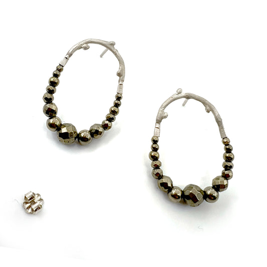 Small Pyrite Maxima Earrings